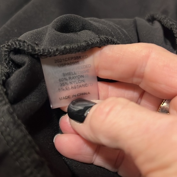 Universal Standard Black Pull on Slit Ankle Pant Size M(18/20) - Picture 8 of 11